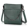 Shoulder Bags Genuine Leather Messenger Bag Mobile Phone Luxury Handbags Women Designer Crossbody Ladies Hand