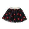 Tutu Dress Pretty Presidered Girls Mesh Princess Tutu Skirt Summer Chlid Fashion Tairts Valentines Valentines Day Party Dance Cloths 2-12t D240507