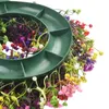 Fleurs décoratives gypsophia couronnes printemps été 40cm / 15,75 pouces coloré pour la porte d'entrée de vacances décor de maison des fêtes naturelles