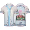 Casablanca shirt met korte mouwen Hawaii Beach Resort Travel Fashion Vintage Flower Shirt Half Mouwen