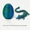 Miniaturas 3D Impresso articulado Dragon Rotatable and Posable articular 3D Dragon Toy Mystery Dragon Egg Surprise Surprise Toy for Autism ADHD