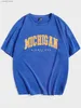T-shirts masculins Midwestt USA City Tter Graphic Printing Men T-shirt Fashion Oversize Tops de haute qualité tshirts tshirts coton h240507