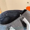 Super coole obere schwarze geprägte Design -Reisetasche Nylon Handtasche große Kapazität Duffel Bag Carry Gepäck hochwertige Leder Luxus -Männer -Tasche 50 cm
