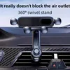 Téléphone portable Mounite des supports 360 Swivel Gravity Car Habilleur de téléphone Air Vent Air Venture MOBIL MOBILLE Téléphone portable dans la voiture GPS Prise en charge de l'iPhone14 13 12PRO