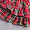 SP98 TUTU ROBLE FILLES Vêtements mignonnes fille plissée à carred plipe à volants jupes de gâteau de princesse princesse Boule de bal jupe tutu enfant vêtements d240507