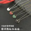 Cartre High End jewelry necklaces for womens V Gold Plated with Talisman Necklace for Women Plated 18k Rose Gold White Fritillaria Red Jade Corolla Original 1:1 logo