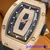 Male RM Wrist Watch Womens Series RM07-01 18K Rose Gold Red Lips Original Diamond Automatique mécanique Femmes Regches noires