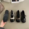 Vrouwen Mary Jane Vintage Girls Lolita schoenen Japanse stijl College Student Britse stijl Patent Leather Footwear Zapatos de Mujer 240428