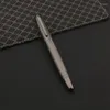 1PC Metal Ball Point Pen Gun Grey Wave Sculpture Gravé Rollerie