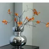 花瓶クリエイティブシルバーガラスの花瓶机の装飾クラフトハイドロポニクスフラワーポットフラワーアレンジ