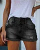 Jeans pour femmes shorts concepteurs pantalons féminins courte poche droite régar Mid High Distrimp Fly Fly Spandex Cotton Solid S xxl Dro OTF7J