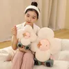 Creative Sunflower Head Baby Human Plush Toy Filling Kawaii Flower Pillow Cute Room Decoration Doll Birthday Gift for Children and Girls 240506