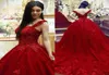 New Sweet 16 Quinceanera Dress Ball Gown Lace 3D Floral Appliques Beaded Masquerade Puffy Long Prom Evening Formal Wear Vestidos8934236