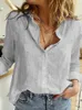 3dzo Frauenblusen Hemden Wäsche Kleidung Feminine Hemden Loose Fashion Bluse 2023 Herumn Casual White Long Sle Top Outerwear Winter vielseitiger Bluse D240507