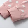 Ensembles de vêtements décontractés pour bébé bébé filles 2pcs vêtements pour 1 2 ans en coton à manches longues en coton à manches longues et pantalon