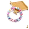 Kaliwowe nowe łańcuchy drukowania fimo bransoletki dla kobiet 8-14 mm kwiat miękkie koraliki owijaj moda ręcznie robiona biżuteria DILL dostawa dhj92