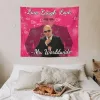 Ornament Mr Worldwide säger att leva skratt älskar rolig tapestry affisch vägg flagga boutique konst banner hängande pop heminredning för rum sovsal