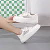 Scarpe casual piattaforma femminile papà 2024 estate ascensore traspirante White tenis sports