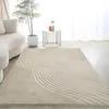 Vikama Faux Cashmere Luxury Carpet Modern Simple Rectangular Washable Living Room Soffa Soffa With Crawling Mat 240424
