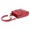 Shoulder Bags Genuine Leather Messenger Bag Mobile Phone Luxury Handbags Women Designer Crossbody Ladies Hand