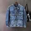 Jaqueta masculina Jaqueta Menim Jeans Blue Designer Blue Letter Feminina Camisa de Designer Feminino Jeans Distress Jeans