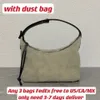 Cubi Woman Designer Hobo Bag i 3 färger Anagram Jacquard och Calfskin 21cm Big Logo Lady Handbag kan vara axel eller handbär 233K