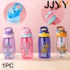 Cups Dishes Utensils JJYY 1PC Childrens Drinking Cup Childrens Drinking Bottle with Straw and Handle Portable Drinking Bottle CupL2405