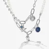 Bangle De nieuwe 925 Sterling Silver Chain is geschikt voor Pearls Roses Gold Charm originele vrouwelijke liefdesgeschenken modieuze sieraden Q240506
