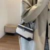 Borsetto portatile borsetta in tela patchwork borse trasversali borse da donna per la spalla di conservazione del telefono versatile semplice 240429