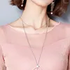 Женские блузки 2024 блеск сетчатая сетчатая блузя сексуальные женские рубашки с длинными рукавами вершины корейский черно-розовый o-выстрел