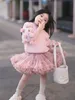 Tutu Kleid heiße Verkauf Mädchen Kinderkleidung Kleidung Tutu Halbrock Full Mesh Garn Weit Taille Ballett süße Prinzessin geschwollene Ballkleid Rock Khaki D240507