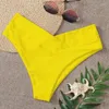 Trajes de baño para mujeres Sexy V descarado Bikini tanga Bottom Brasil Brasil Semi Beachwear Bathing Balck Damas Femenas Nadando