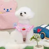 10pc / lot gilet de chiot à manches volantes pour les vêtements d'été de petit chien T-shirts de la princesse Cherry Pet Apparel 240429