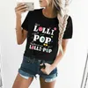 Damen T-Shirt Witzige Lolli Pop Lollipop Großeltern Paare Geschenke Frauen Hemd Grafik Shirt Casual Shirt T-Shirt Größe S-4xl Y240506