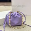 Projekt mody Klasyczny mini mini sześciornikowa torba do wiadra skórzana Materiał Odłączany łańcuch Super-In-One Crossbody Bag 240508
