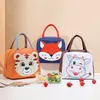 Storage Bags Portable Lunch Bag Insulation Aluminium Film High-capacity Waterproof Oxford Fabric Cute Cartoon Pattern Thermal