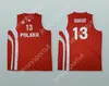 CUSTOM NAY Mens Youth/Kids MARCIN GORTAT 13 POLAND BASKETBALL JERSEY WITH PATCH TOP Stitched S-6XL