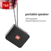 Haut-parleurs portables TG166 Portable Mini Wireless Bluetooth haut-haut-haut-haut de haut-parleur en plein air du haut-parleur intérieur prend en charge la carte TF FM Radio étanche WX