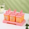 Herbruikbare ijspopsicle mal Diy pop -mal Zelfgemaakte bevroren dessert Ice Box Ice Lolly Maker MOLDERS ICE CUBE TALL W0248