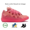 Low Womens Mens OG Sapatos de vestido de curvatura original Luxo Extraordinária de Borracha de Borracha Nappa Hightops Plataforma Camurça Camurça Camurna Pink Esportes Esportivos ao ar livre rosa