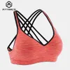 Активное нижнее белье Attraco Women Yoga Sports Bra Bra Среднее воздействие с цветочным принтом Backcross йога бюстгальтер для беговой тренировки.