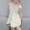 Girl's Dresses Baby Dress Striped Childrens Party Evening Dress Fashion Sleeveless Summer Dressl2405