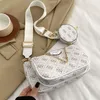 Womens Fashion Designer Bag Three in One Mahjong Bag Single Shoulder Bag Crossbody Chain Bag Underarm Bag Letter Seal Bag Mini Pocket Accessories Handbag