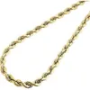 Mens Mélanges 1 10th 10k Yellow Gold Fill 5 50 mm Chain de corde creux Collier 24 pouces 2637