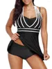 Swimwear femminile 2024 Halter Halter Tankini Due pezzi Abito da bagno Donne Vintage femmina Bareding Swimming Swim Goodwear Abbassini Summer Summer Summer