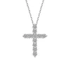 Collane a ciondolo T collana a croce Famiglia 925 Sterling Silver Plaxed 18k Goldie Sky Star Catena Q240507