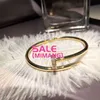 Bracelet des ongles de créateur pour femmes hommes bracelet Gol