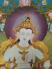 Tillbehör 36 "Tibet Tibetan broderad tyg Silk Buddhism Pu Yin Bodhisattva Tangka Thangka Mural Buddha Home Decor
