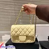 Women Mini Flap Bag Designer Hall Bullo Borsa Gold Balla Gold Regolabile Crossbody Trend Gold Hardware Goldware Luxury Handbag Cute F ooje