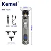 Shavers électriques Kemei 700H Tourneuse professionnelle du boîtier métallique pour hommes Trimmer de barbe électrique Clipper Hair Barber Set sans fil T240507